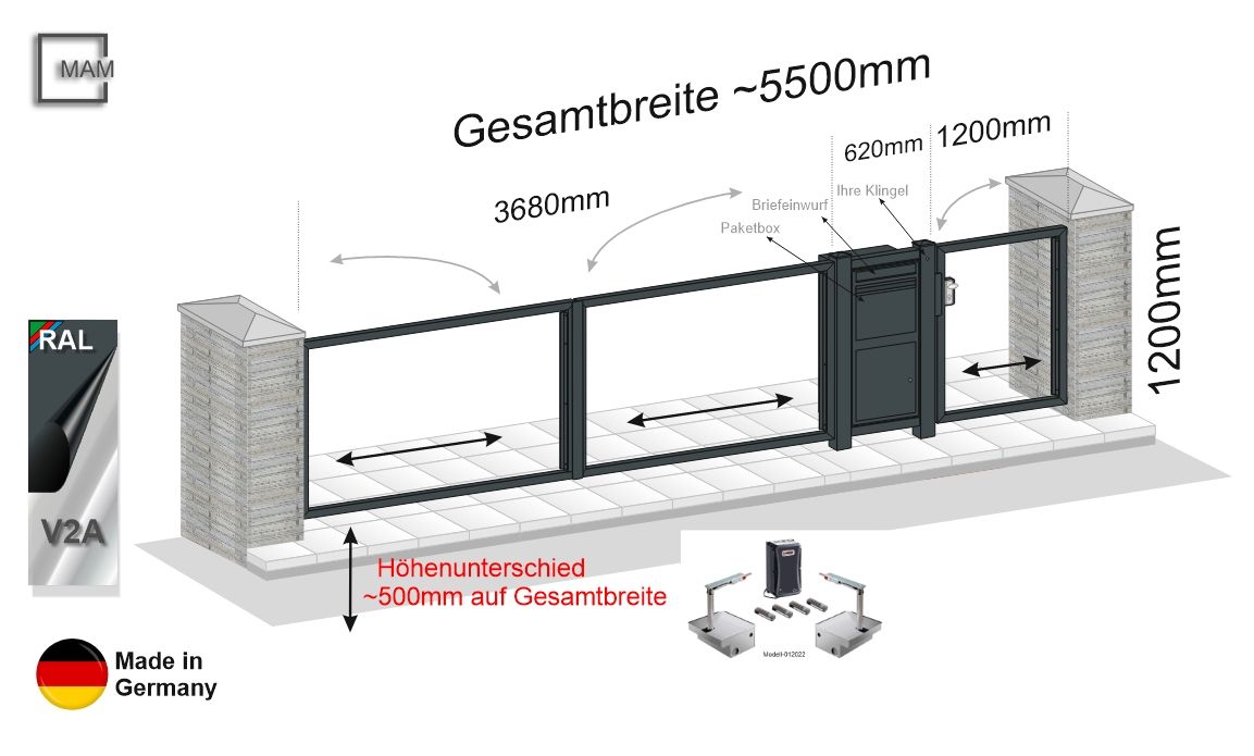 Gartentor - Tür - eigene Füllung  024405