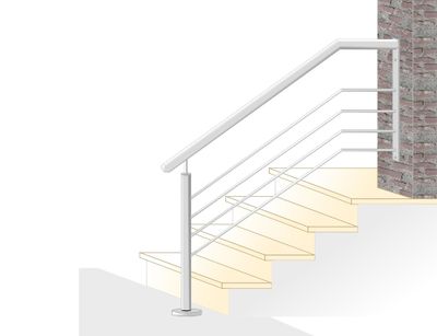 Treppen Geländer WQ-1 Pfosten 024417