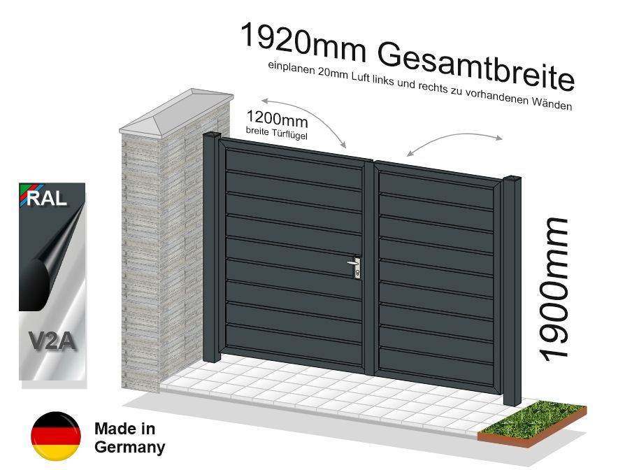 Gartentür Sichtschutz 024361