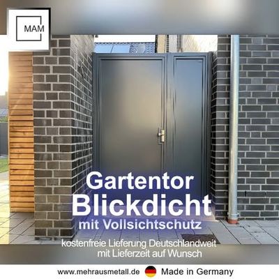 Gartentor Blickdicht mit Niederflurantrieb und Montage  0262101