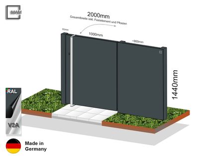 Türanlage &quot;Flatt&quot; mit Seitenteil  025388