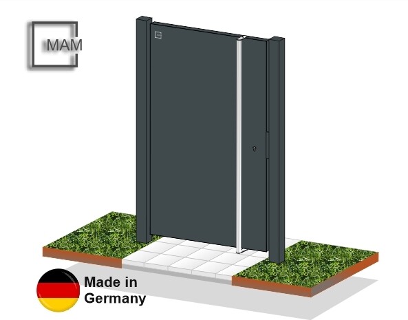 Gartentür "Flatt" 1-flüglig Flächenbündig