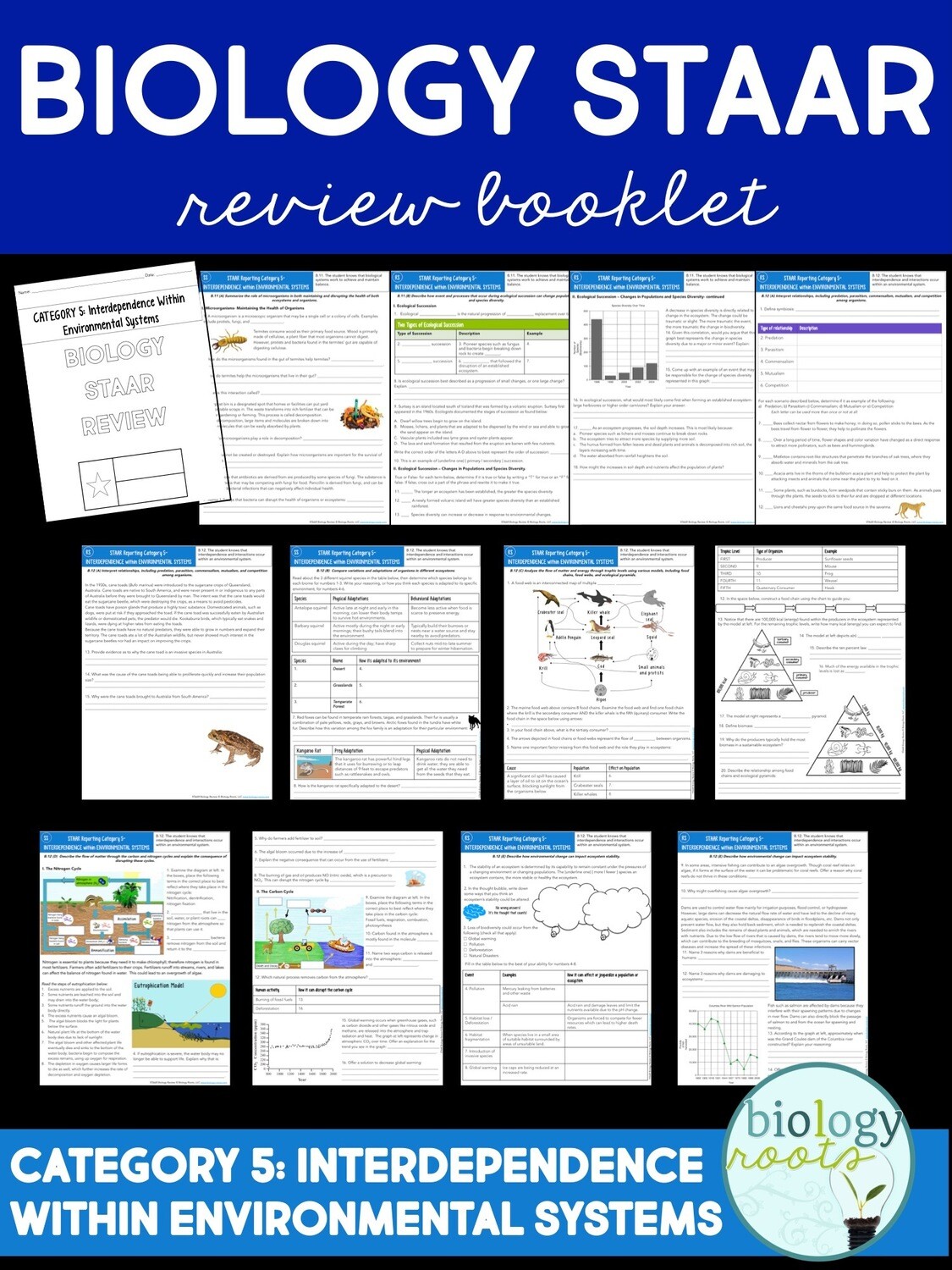Staar Biology Review Store Biology Roots