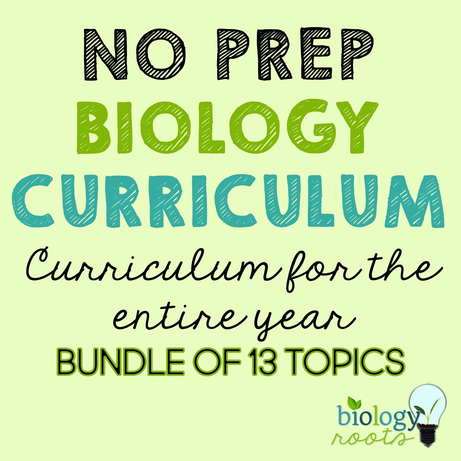 No Prep Biology Curriculum for the entire year