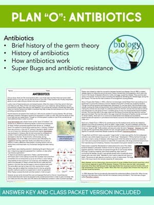 Science Literacy Sub Plan- ANTIBIOTICS