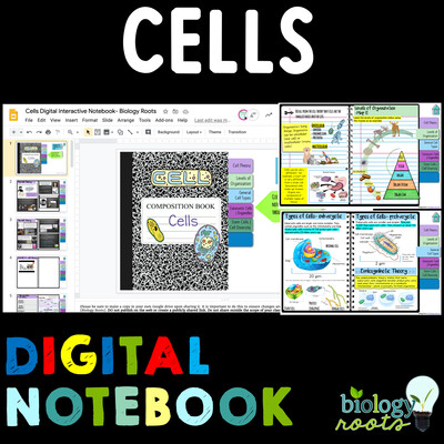 Cells Digital Interactive Science Notebook