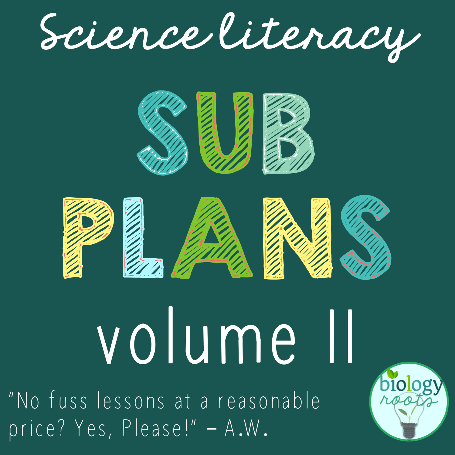 Science Literacy Sub Plans Volume II