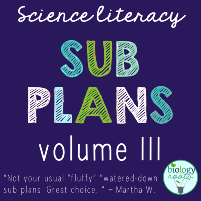 Science Literacy Sub Plans Volume III