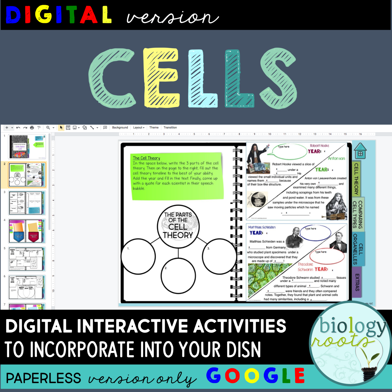 Cells Digital Interactive Activities