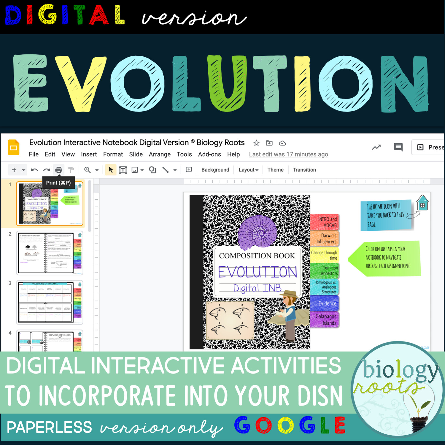 Evolution Digital Interactive Activities