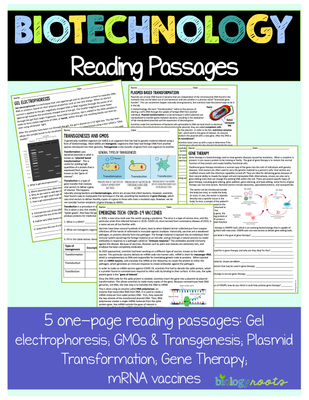 Biotechnology Reading Passages