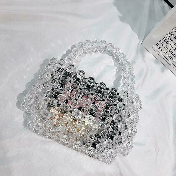 Handmade transparent pearl bag
