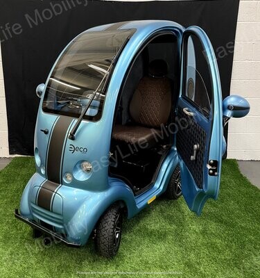 EASYLIFE ECO CABIN SCOOTER - LIGHT BLUE & CARBON
