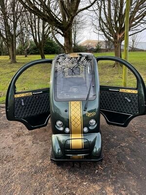 EASYLIFE ECO CABIN SCOOTER - RACING GREEN / GOLD - SIGNATURE EDITION (NEW)