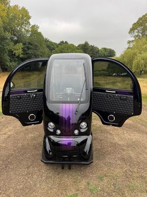 EASYLIFE ECO CABIN SCOOTER (2025) -  NIGHT BLACK WITH PURPLE DECALS - NEW EXECUTIVE EDITION
