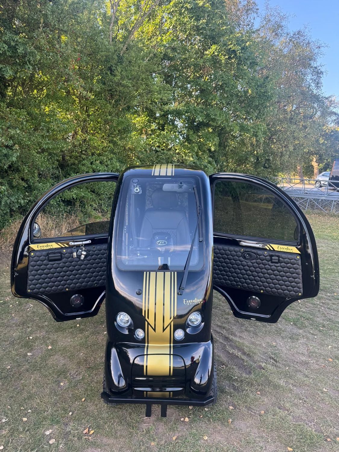 EASYLIFE ECO CABIN SCOOTER (2025) -  RACING GREEN & GOLD - NEW EXECUTIVE EDITION (2)