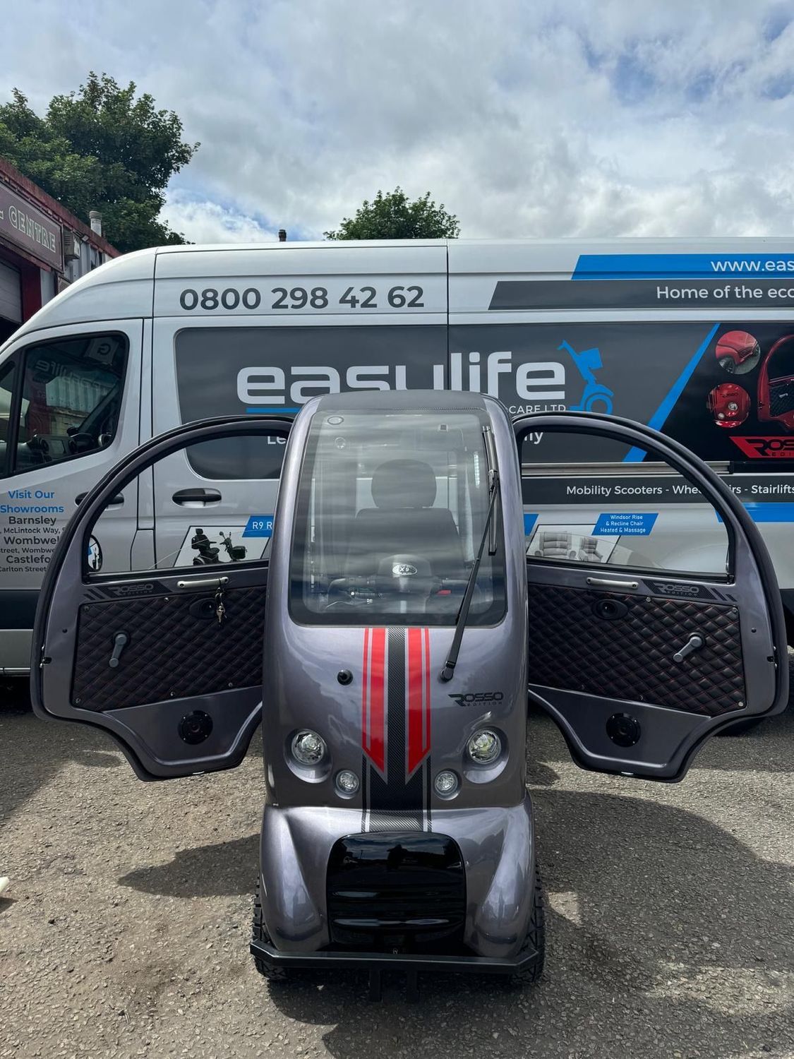 EASYLIFE ECO CABIN SCOOTER - SHARK GREY ROSSO EDITION (NEW) - 2026