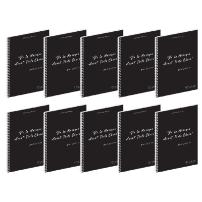 Lot de 10 Cahiers de musique Verlaine - 12 portées - 96 pages Lot de 10 Cahiers de musique Verlaine - 12 portées - 96 pages