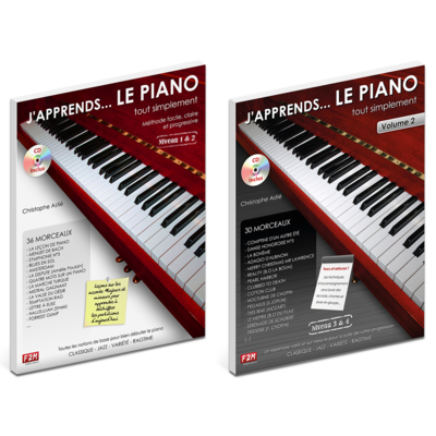 Offre DUO - J'apprends LE PIANO tout simplement - Vol 1 + Vol 2 Offre DUO - J'apprends LE PIANO tout simplement - Vol 1 + Vol 2