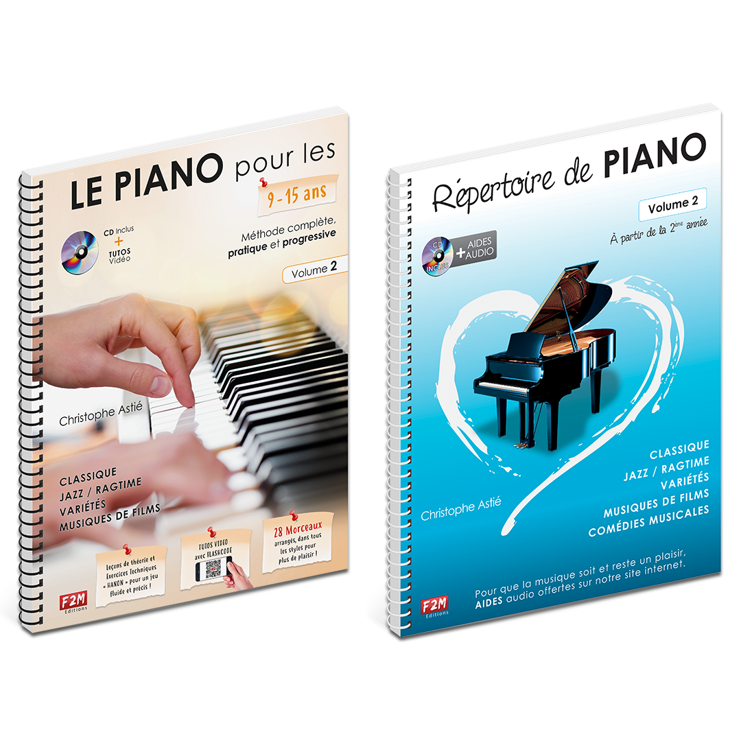 Offre DUO - LE PIANO pour les 9/15 Ans - Vol 2 + Répertoire de PIANO - Vol 2