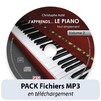PACK Fichiers MP3 - J'apprends LE PIANO - Vol 2