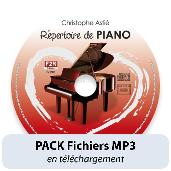 PACK Fichiers MP3 - Répertoire de PIANO - Vol 1