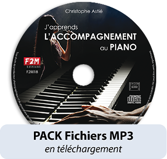 PACK Fichiers MP3 - J'apprends L'ACCOMPAGNEMENT AU PIANO