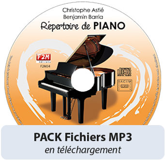 PACK Fichiers MP3 - Répertoire de PIANO - Vol 3