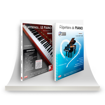 Offre DUO - J&#39;apprends LE PIANO tout simplement - Vol 2 + Répertoire de PIANO - Vol 2
