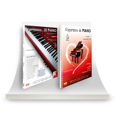 Offre DUO - J&#39;apprends LE PIANO tout simplement - Vol 1 + Répertoire de PIANO - Vol 1