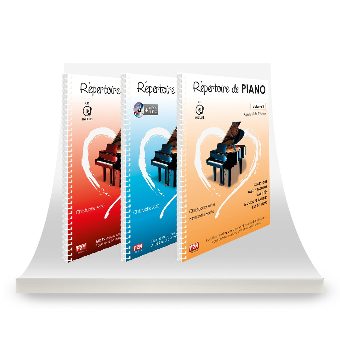 La collection - Répertoire de PIANO - Vol 1 + Vol 2 + Vol 3