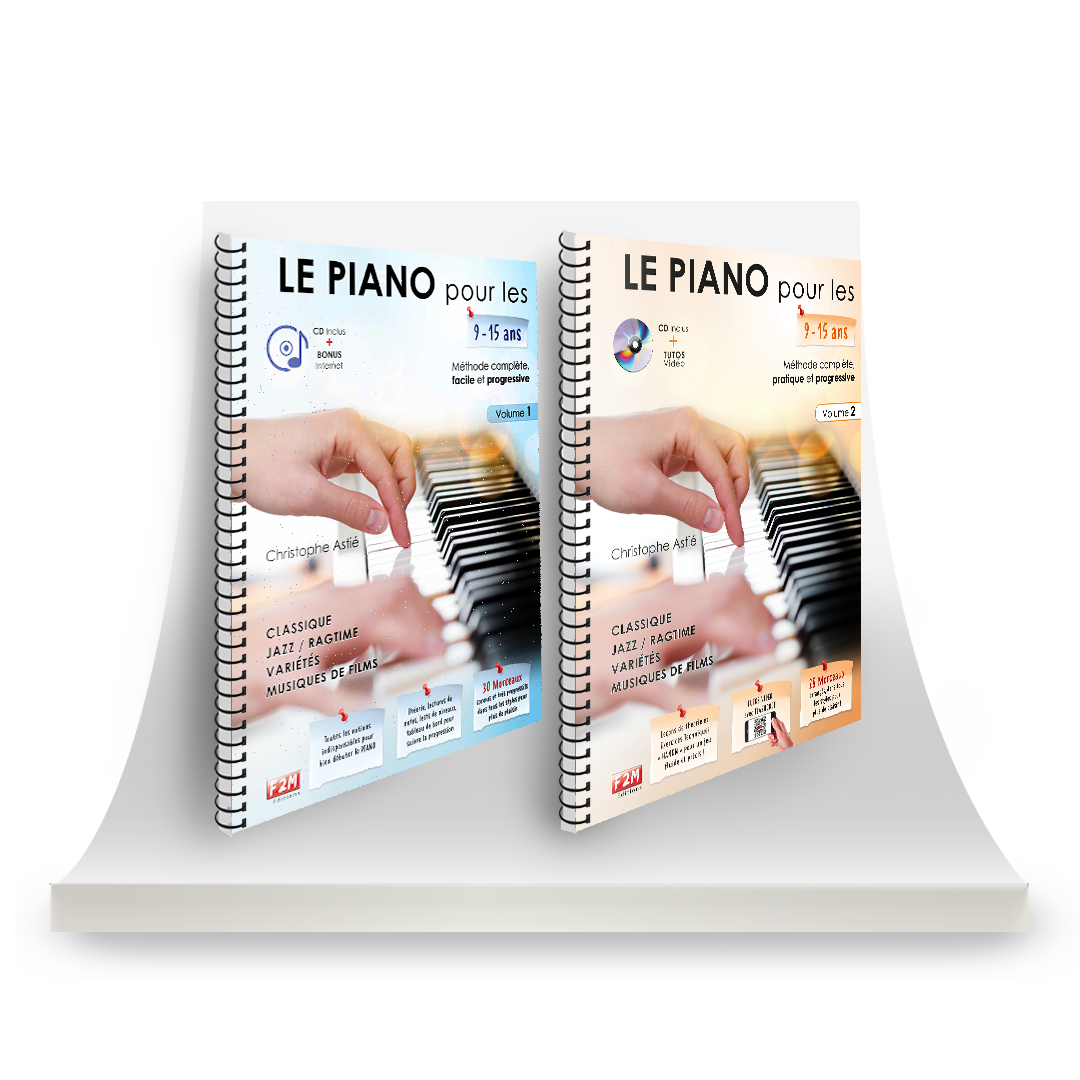 Offre DUO - LE PIANO pour les 9/15 Ans - Vol 1 + Vol 2