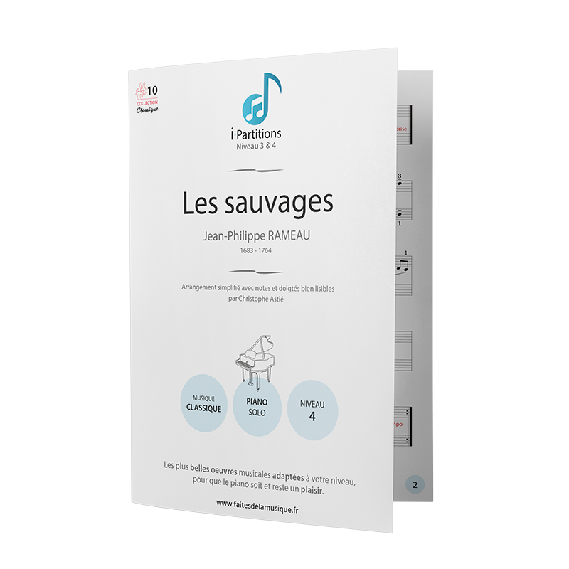 Jean-Philippe RAMEAU - Les sauvages - I-Partitions - NIVEAU 4