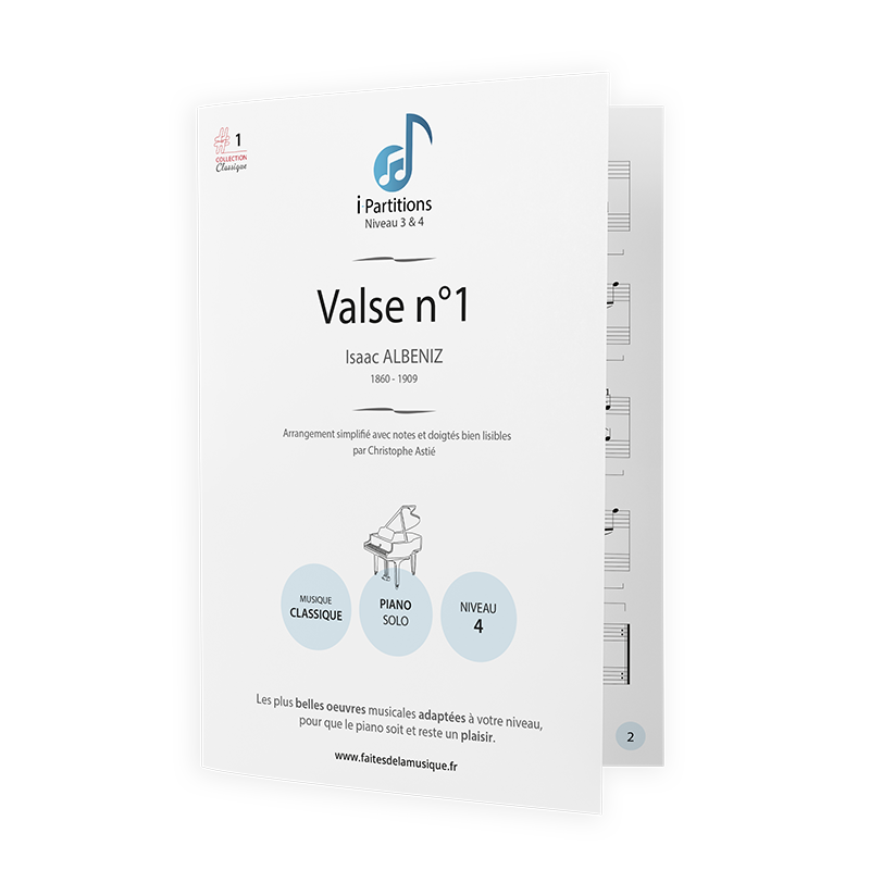 Isaac ALBENIZ - Valse n°1 - I-Partitions - NIVEAU 4