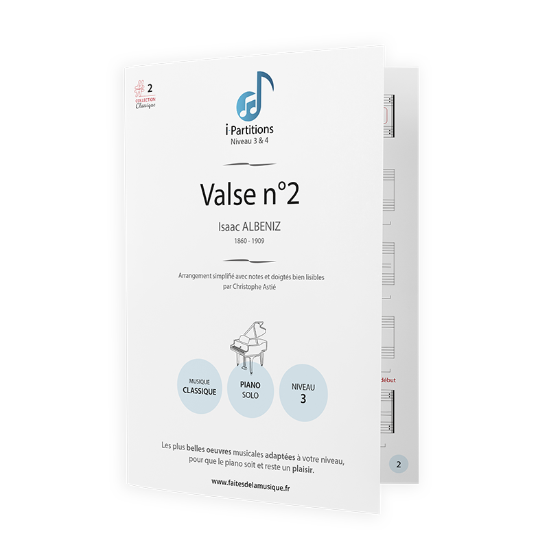 Isaac ALBENIZ - Valse n°2 - I-Partitions - NIVEAU 3
