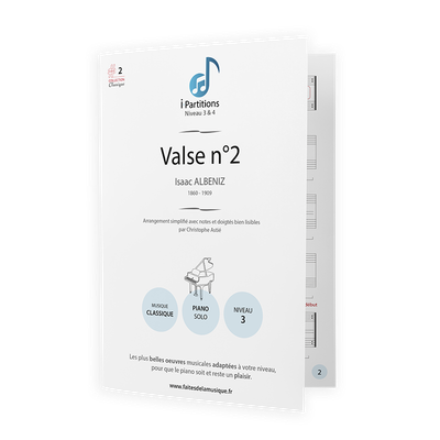 Isaac ALBENIZ - Valse n°2 - I-Partitions - NIVEAU 3