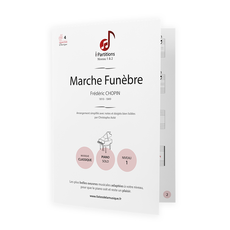 Frédéric CHOPIN - Marche Funèbre - I-Partitions - NIVEAU 1