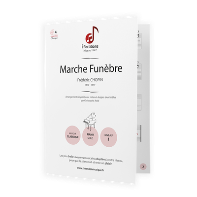 Frédéric CHOPIN - Marche Funèbre - I-Partitions - NIVEAU 1