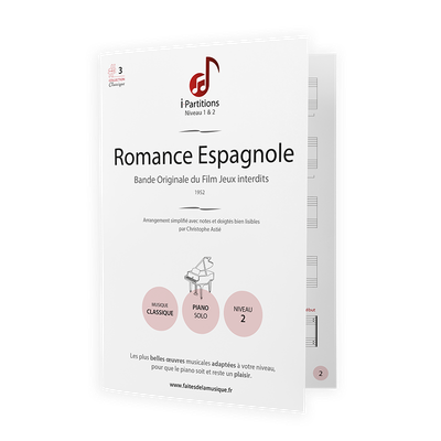 Romance Espagnole - B.O du Film Jeux interdits - I-Partitions - NIVEAU 2