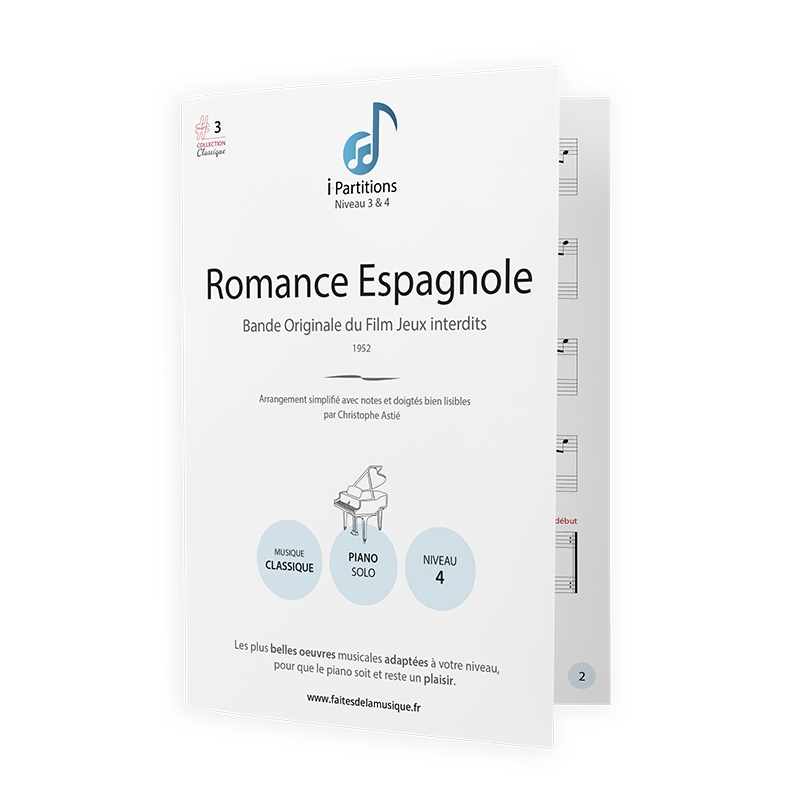 Romance Espagnole - B.O du Film Jeux interdits - I-Partitions - NIVEAU 4