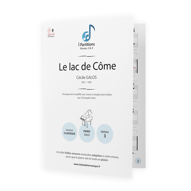 Cécile GALOS - Le lac de Côme - I-Partitions - NIVEAU 3