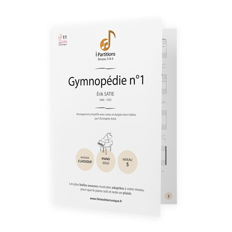 Érik SATIE - Gymnopédie n°1 - I-Partitions - NIVEAU 5