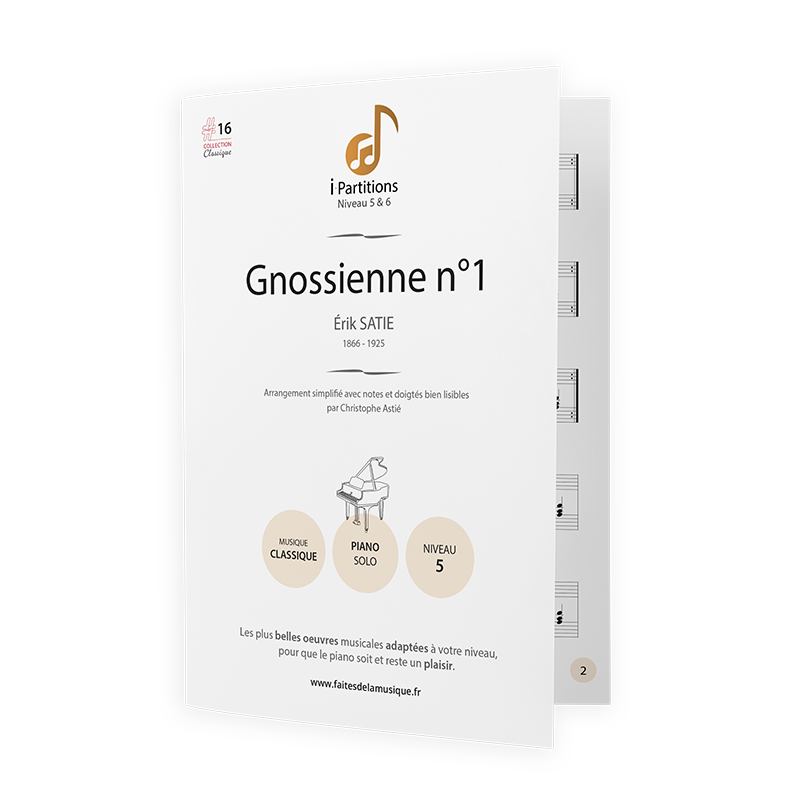 Érik SATIE - Gnossienne n°1 - I-Partitions - NIVEAU 5