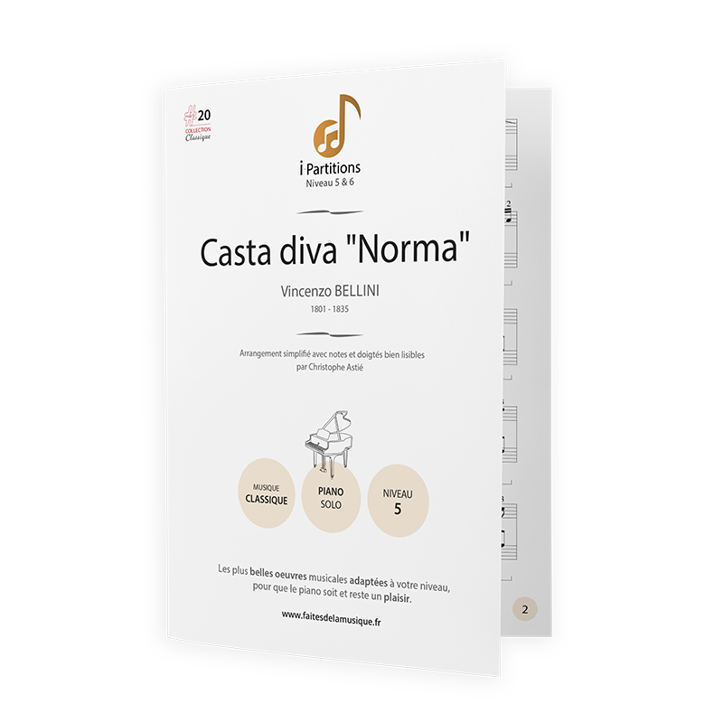 Vincenzo BELLINI - Casta diva &quot;Norma&quot; - I-Partitions - NIVEAU 5