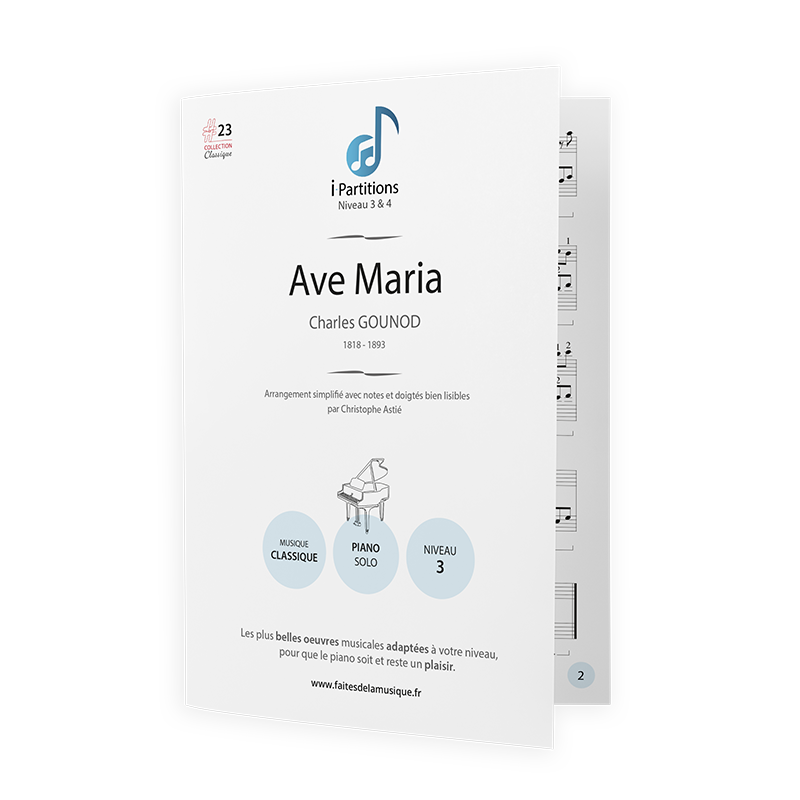 Charles GOUNOD - Ave Maria - I-Partitions - NIVEAU 3