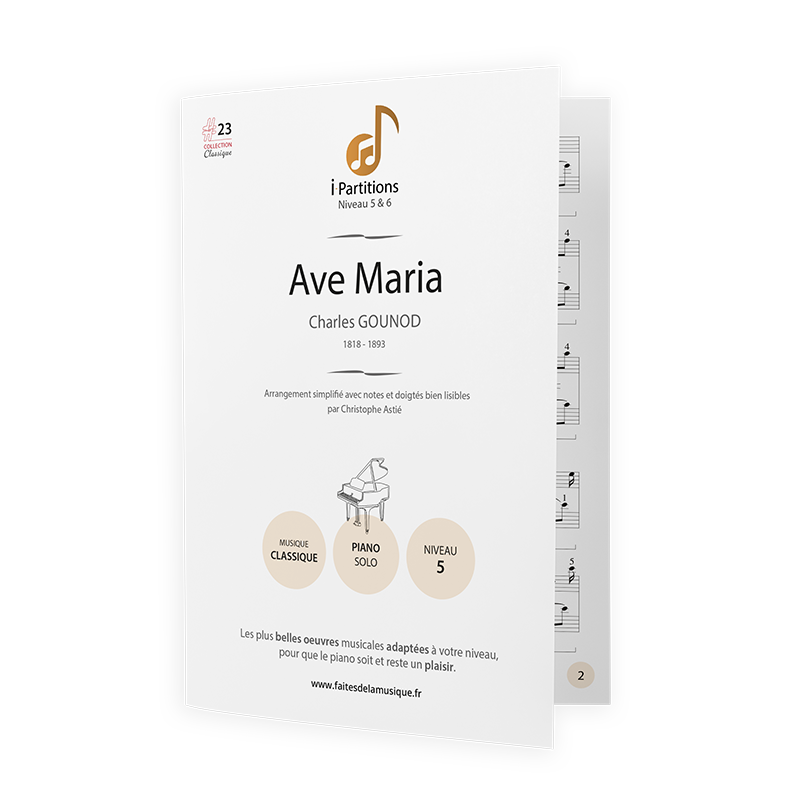 Charles GOUNOD - Ave Maria - I-Partitions - NIVEAU 5