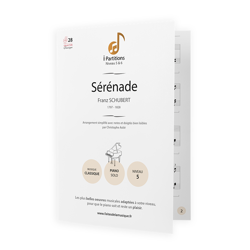 Franz SCHUBERT - Sérénade - I-Partitions - NIVEAU 5