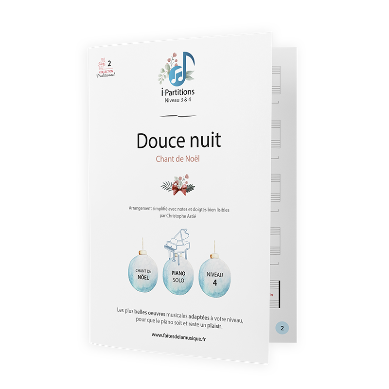 Chant de Noël - Douce nuit - I-Partitions - NIVEAU 4