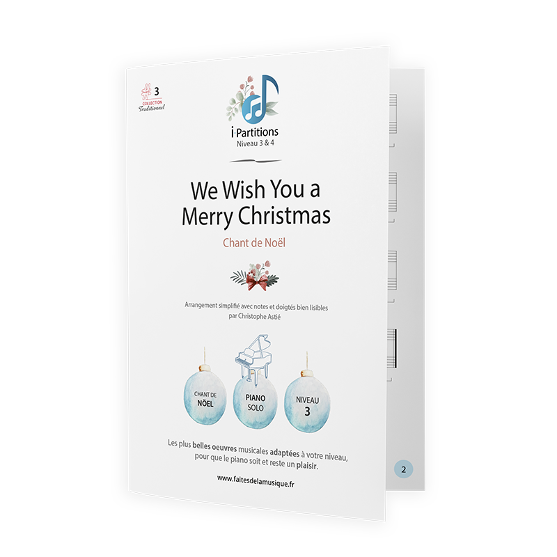 Chant de Noël - We Wish You a Merry Christmas - I-Partitions - NIVEAU 3