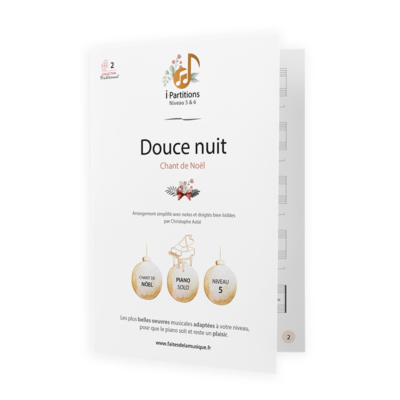 Chant de Noël - Douce nuit - I-Partitions - NIVEAU 5